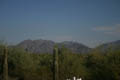 Desert mountains from the stagecoach at Rawhide