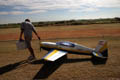 Jeremy towing his plane